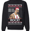 Funny The Rock Jingle Bell Rock Johnson  Ugly Christmas Sweater Unisex Crewneck Sweatshirt