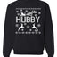 Christmas Hubby Love Merry Ugly Christmas Sweater Unisex Crewneck Graphic Sweatshirt