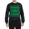 Merry Litmas Funny Weed Pot Leaf Marijuana Xmas Merry Ugly Christmas Sweater Unisex Crewneck Graphic Sweatshirt