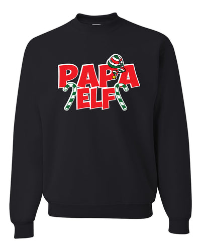 Papa Elf Merry Christmas Unisex Crewneck Graphic Sweatshirt