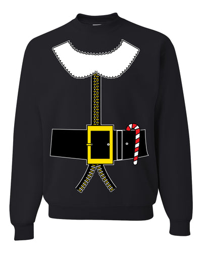 Classic Santa Suit Winter Candy Cane Merry Ugly Christmas Sweater Unisex Crewneck Graphic Sweatshirt