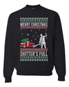 Merry Christmas Shitter's Full Christmas Vacation Merry Ugly Christmas Sweater Unisex Crewneck Graphic Sweatshirt
