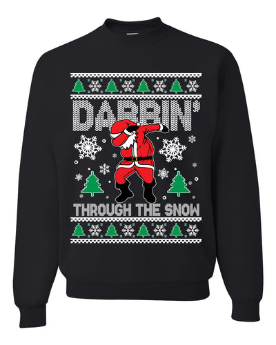 Darbin Through The Snow Christmas Ugly Christmas Sweater Unisex Crewneck Graphic Sweatshirt