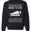 Bend Over and I'll Show You Merry Ugly Christmas Sweater Unisex Crewneck Graphic Sweatshirt