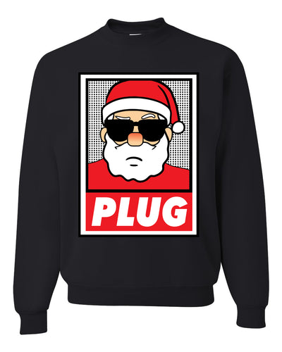 Santa Claus Plug Escobar Narcos Funny Merry Ugly Christmas Sweater Unisex Crewneck Graphic Sweatshirt