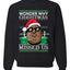 Biggie Smalls Wonder Why Christmas Missed Us  Ugly Christmas Sweater Unisex Crewneck Graphic Sweatshirt
