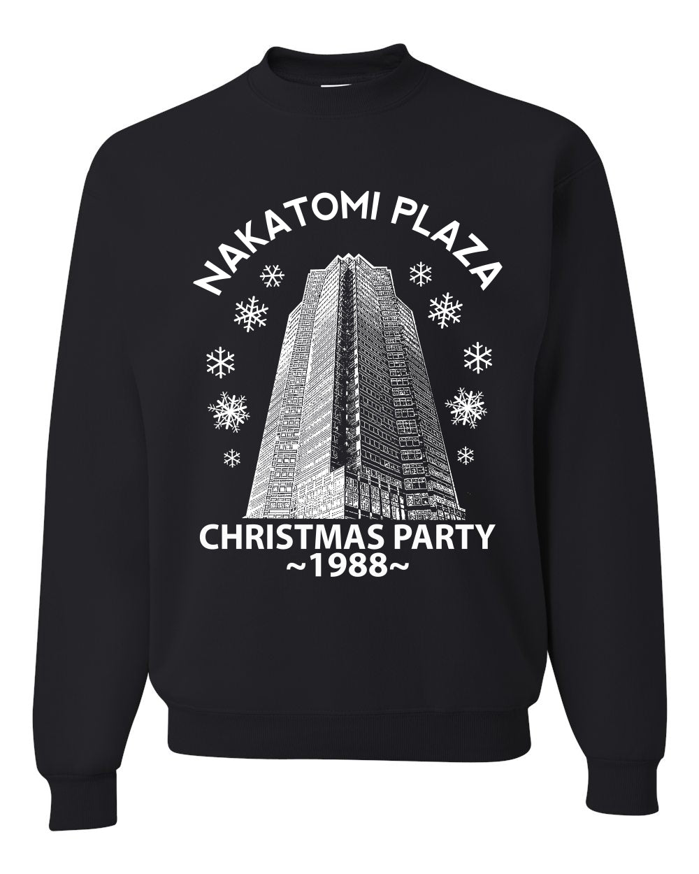 Nakatomi Plaza Christmas Party 1988 Classic McClane Merry Ugly Christmas Sweater Unisex Crewneck Graphic Sweatshirt