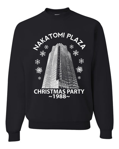 Nakatomi Plaza Christmas Party 1988 Classic McClane Merry Ugly Christmas Sweater Unisex Crewneck Graphic Sweatshirt