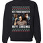 Hey Forgetabout Mery Christmas Ugly Christmas Sweater Unisex Crewneck Graphic Sweatshirt
