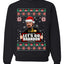 Let's Go Brandon Leo Laughing Meme  Merry Ugly Christmas Sweater Unisex Crewneck Graphic Sweatshirt