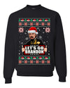 Let's Go Brandon Leo Laughing Meme  Merry Ugly Christmas Sweater Unisex Crewneck Graphic Sweatshirt