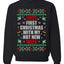 First Christmas With My Hot New Wife  Merry Ugly Christmas Sweater Unisex Crewneck Graphic Sweatshirt