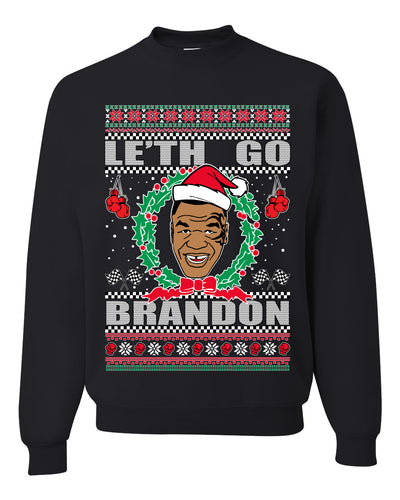 Le'th Go Brandon  Ugly Christmas Sweater Unisex Crewneck Graphic Sweatshirt