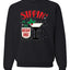 Sippin' On The Holiday Spirit Christmas Unisex Crewneck Graphic Sweatshirt