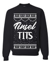 Tinsel Tits Individual Couples Ugly Christmas Sweater Unisex Crewneck Graphic Sweatshirt