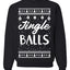 Jingle Balls Individual Couples Ugly Christmas Sweater Unisex Crewneck Graphic Sweatshirt