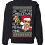 Johnny Depp All I Want For Christmas is a Mega Pint Ugly Christmas Sweater Unisex Crewneck Graphic Sweatshirt
