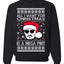 Johnny D All I Want For Christmas is a Mega Ugly Christmas Sweater Unisex Crewneck Sweatshirt