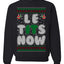 Let It Snow Le Tits Now Humor Joke Ugly Christmas Sweater Unisex Crewneck Graphic Sweatshirt