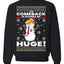 Trump 2024 The Comeback Is Gonna Be HUGE Ugly Christmas Sweater Unisex Crewneck Graphic Sweatshirt