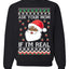 Black Santa Claus Ask Your Mom If I'm Real Adult Humor Ugly Christmas Sweater Unisex Crewneck Graphic Sweatshirt