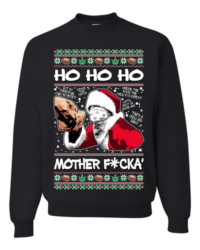 Friday Hood Santa Ugly Christmas Sweater Unisex Crewneck Sweatshirt