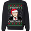 Merry Creedmas Office Humor TV Ugly Christmas Sweater Unisex Crewneck Sweatshirt