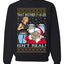 That Santa Mother F Isn't Real CLEAN Ugly Christmas Sweater Unisex Crewneck Sweatshirt
