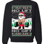 No Lift No Gift Fitness Workout Santa Ugly Christmas Sweater Unisex Crewneck Sweatshirt