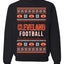 City of Cleveland CLE American Football Fantasy Fan Ugly Christmas Sweater Unisex Crewneck Sweatshirt