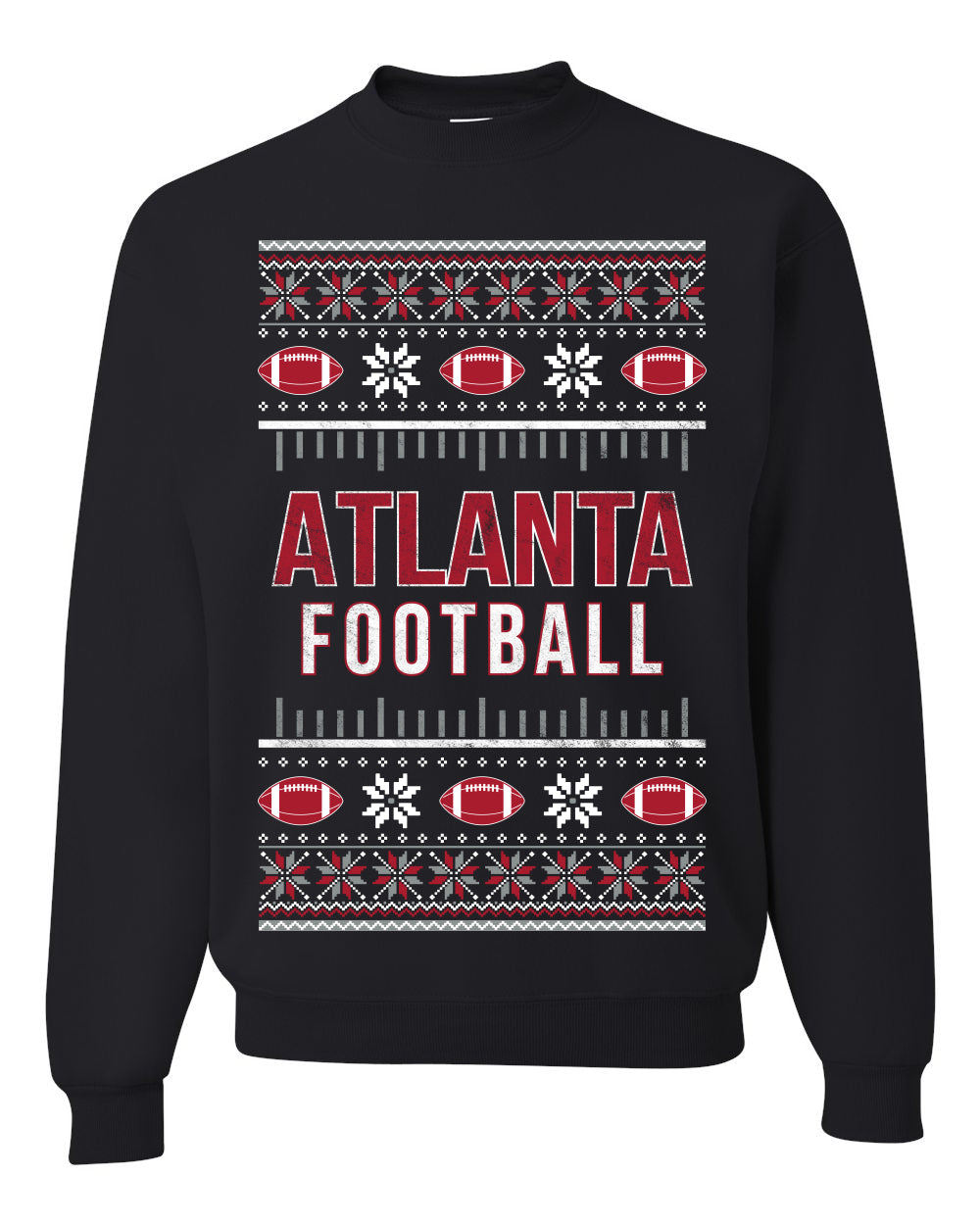 City of Atlanta ATL American Football Fantasy Fan Ugly Christmas Sweater Unisex Crewneck Sweatshirt