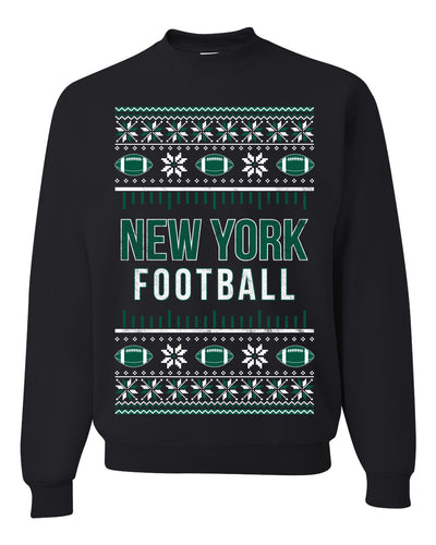 City of New York NY American Football Fantasy Fan Ugly Christmas Sweater Unisex Crewneck Sweatshirt