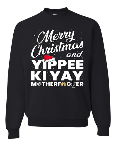 Merry Christmas and Yippee Ki Yay MOFO Christmas Unisex Crewneck Sweatshirt