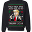 Ho Ho Ho Joe's Got To Go Trump 2024 Ugly Christmas Sweater Unisex Crewneck Sweatshirt