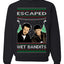 Escaped Bandits Classic Home Holiday Movie Ugly Christmas Sweater Unisex Crewneck Sweatshirt