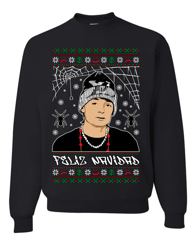 Peso Feliz Navidad Pluma Ugly Christmas Sweater Unisex Crewneck Sweatshirt
