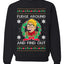 Fudge Around And Find Out Story Ugly Christmas Sweater Unisex Crewneck Sweatshirt
