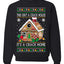 Gingerbread Not A Crack House It's A Crack Home Ugly Christmas Sweater Unisex Crewneck Sweatshirt