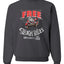 Free Sleigh Rides Warm Blankets & Hot Cocoa  Merry Christmas Unisex Crewneck Graphic Sweatshirt