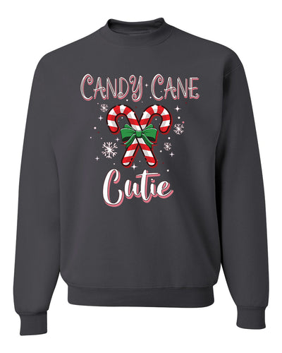 Candy Cane Cutie  Merry Christmas Unisex Crewneck Graphic Sweatshirt