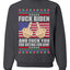 Fuck Biden and Fuck You For Voting For Him  Merry Ugly Christmas Sweater Unisex Crewneck Graphic Sweatshirt