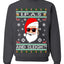 Original Hipster IPAs and Sleigh?!  Merry Ugly Christmas Sweater Unisex Crewneck Graphic Sweatshirt