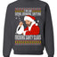 Bad Santa Fucking Santy Claus  Merry Ugly Christmas Sweater Unisex Crewneck Graphic Sweatshirt