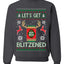 Let's Get Blitzened Rein Beer  Merry Ugly Christmas Sweater Unisex Crewneck Graphic Sweatshirt