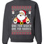 One For Biden One For Harris Santa Merry Ugly Christmas Sweater Unisex Crewneck Graphic Sweatshirt
