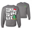 Time To Get Lit Ugly Christmas Sweater Unisex Crewneck Graphic Sweatshirt