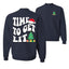 Time To Get Lit Ugly Christmas Sweater Unisex Crewneck Graphic Sweatshirt