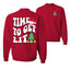 Time To Get Lit Ugly Christmas Sweater Unisex Crewneck Graphic Sweatshirt