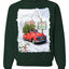 Winter Merry Christmas Trees Festive Red Truck Merry Christmas Unisex Crewneck Graphic Sweatshirt