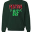 Festive AF Merry Christmas Unisex Crewneck Graphic Sweatshirt